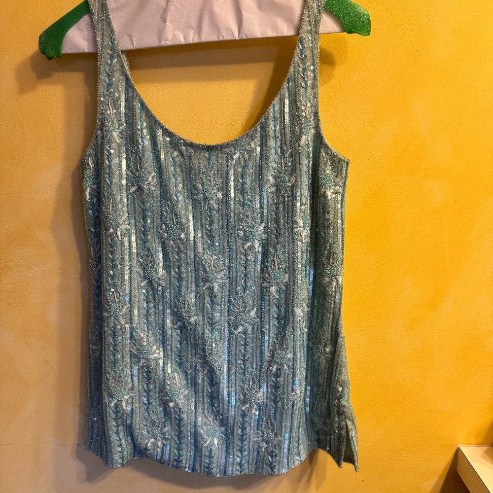 Escada rhinestone top